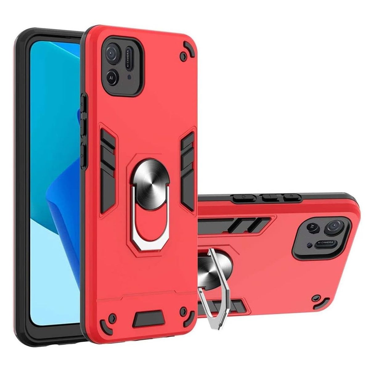 GENERICO - Carcasa Antishock Para Motorola Edge 40 5G Rojo