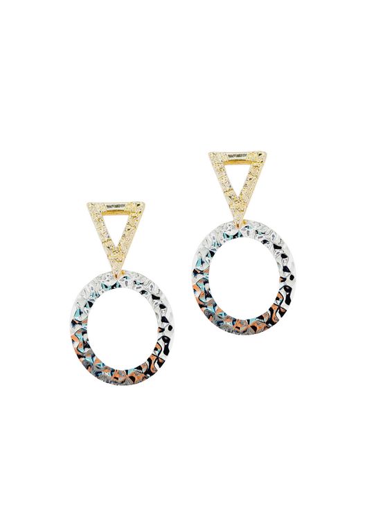 Aros Fiona Gold Bano de Oro 24k Dorado TALLA UNICA