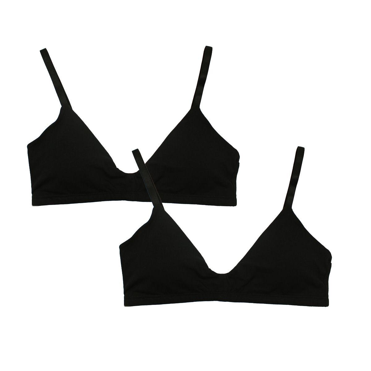 TAIS - Pack Sostén Juvenil con Relleno Negro Tais