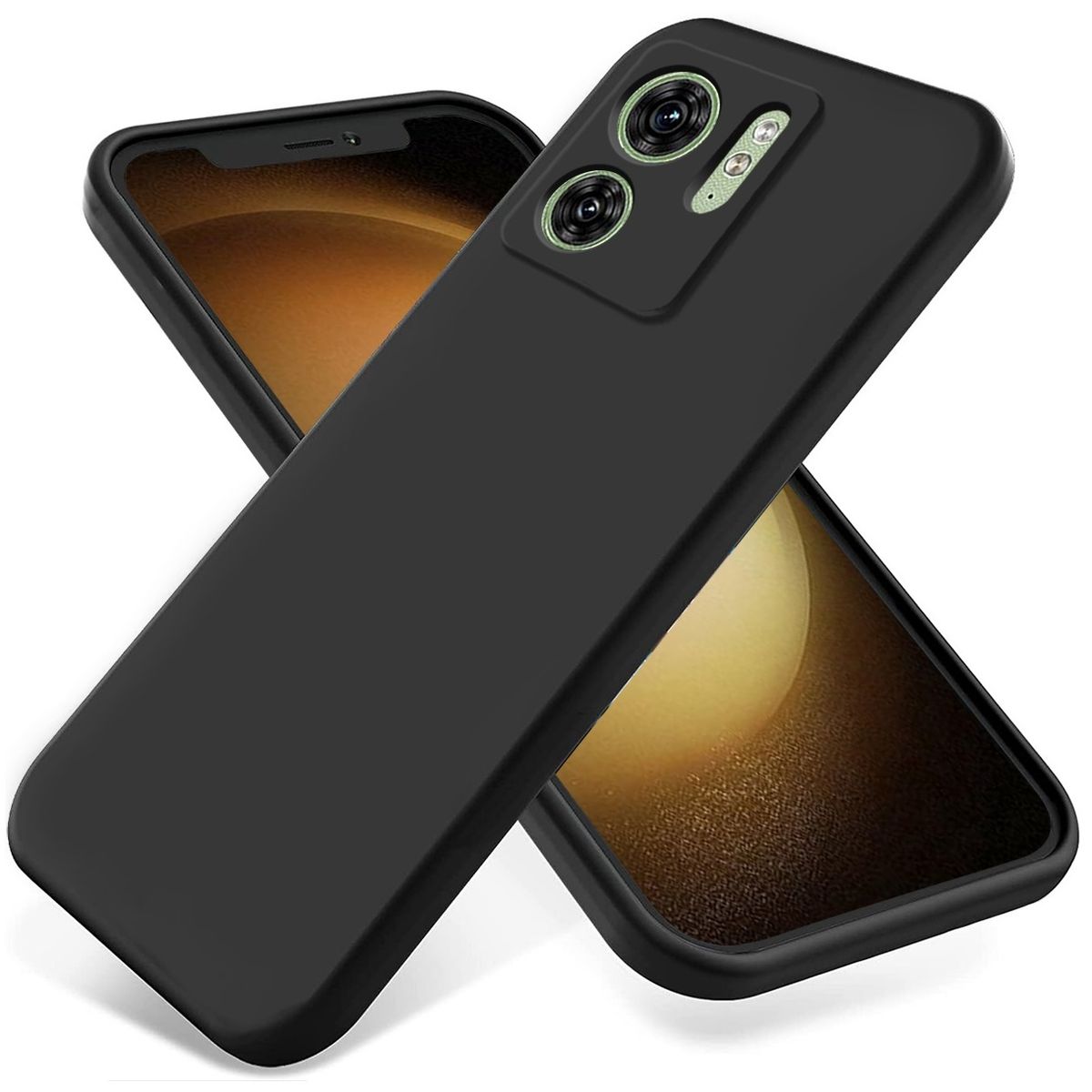 GENERICO - Carcasa Silicona Para Motorola Edge 40 5G Negro