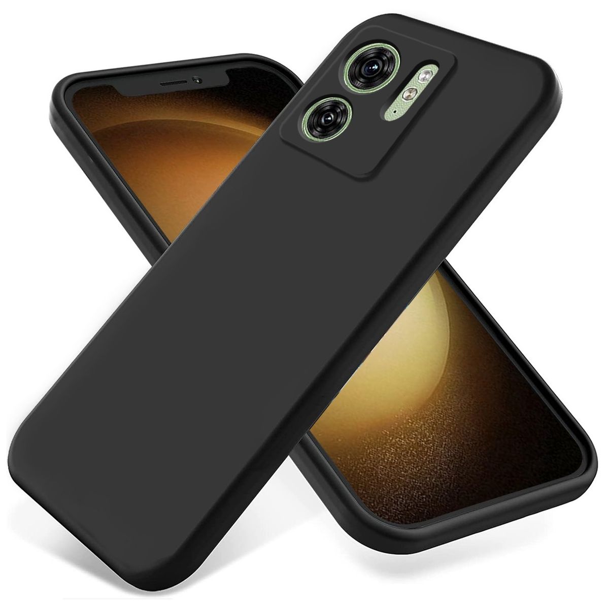 GENERICO - Carcasa Silicona Para Motorola Edge 40 5G Negro