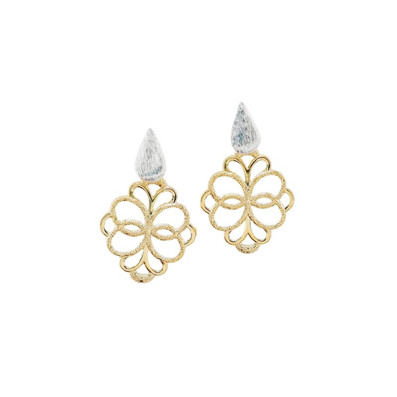 JOYAS MONTERO - Aros Raquel Gold Baño de Oro 24k