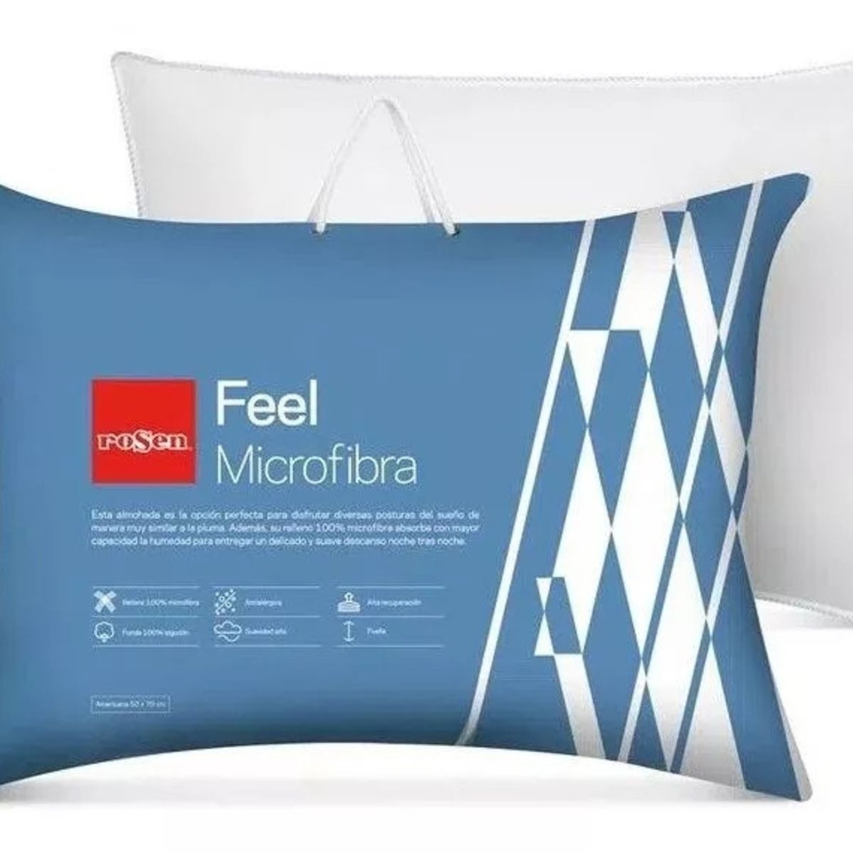 ROSEN - Pack 2 Almohadas Feel Microfibra Americana 50 X 70cm - Rosen