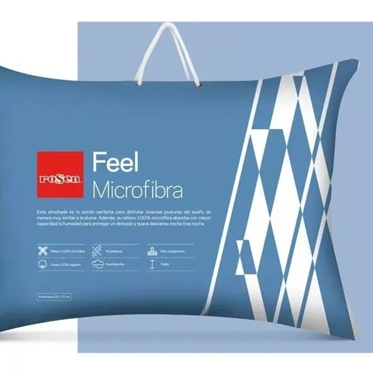 ROSEN - Pack 2 Almohadas Feel Microfibra Americana 50 X 70cm - Rosen