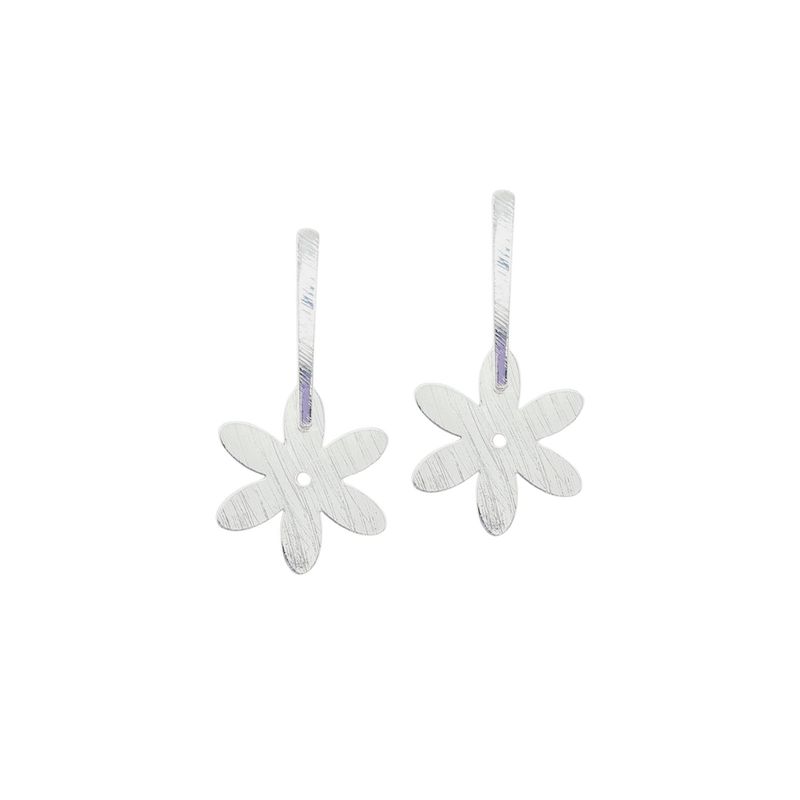 JOYAS MONTERO - Aros Valeria Baño de Oro Blanco 24k