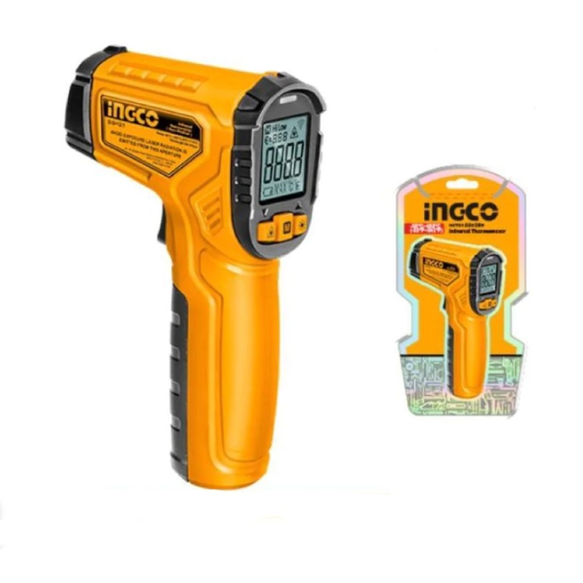 INGCO - Termómetro Infrarrojo Digital Ingco -50 C450 C 05s 2 Pil