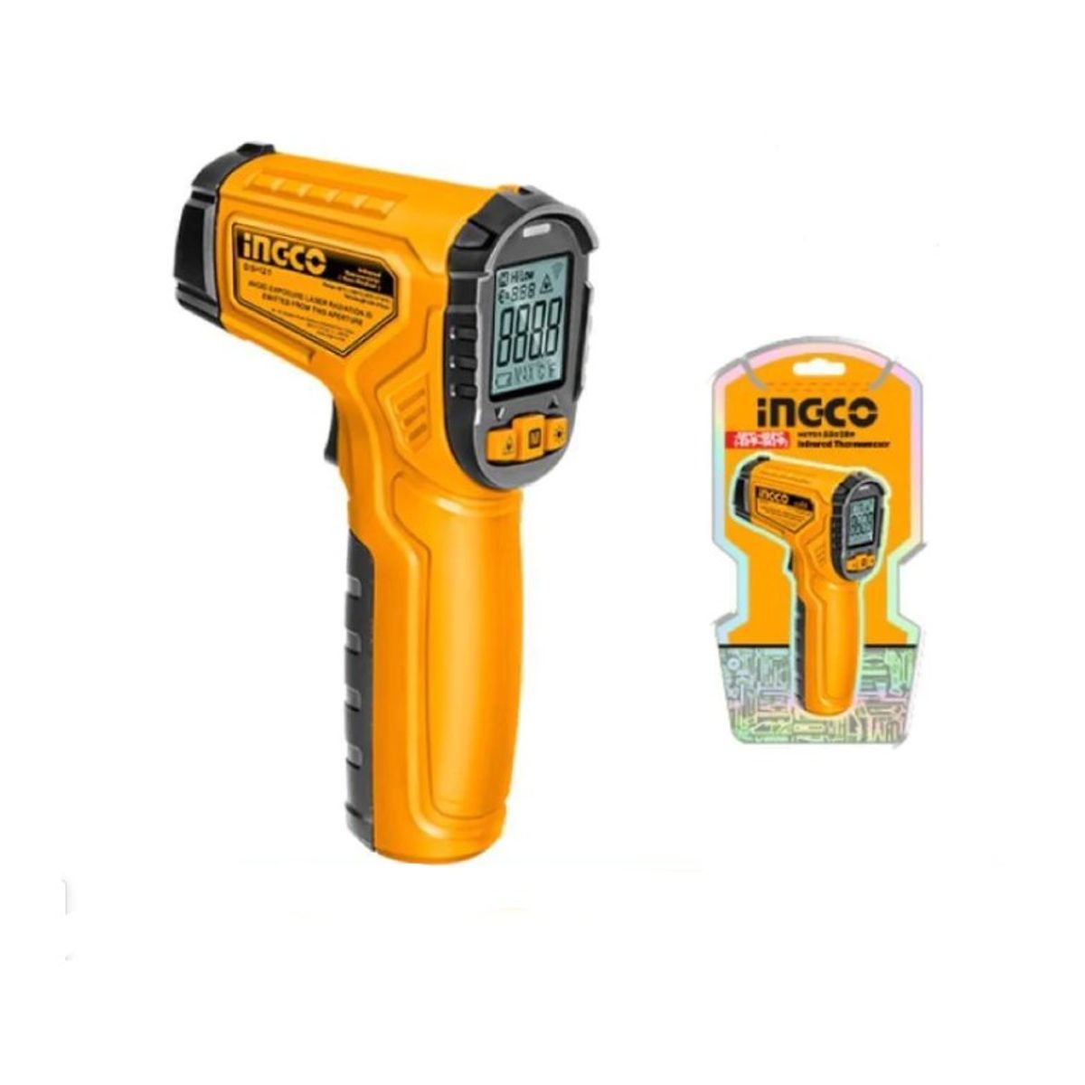 INGCO - Termómetro Infrarrojo Digital Ingco -50 C450 C 05s 2 Pil