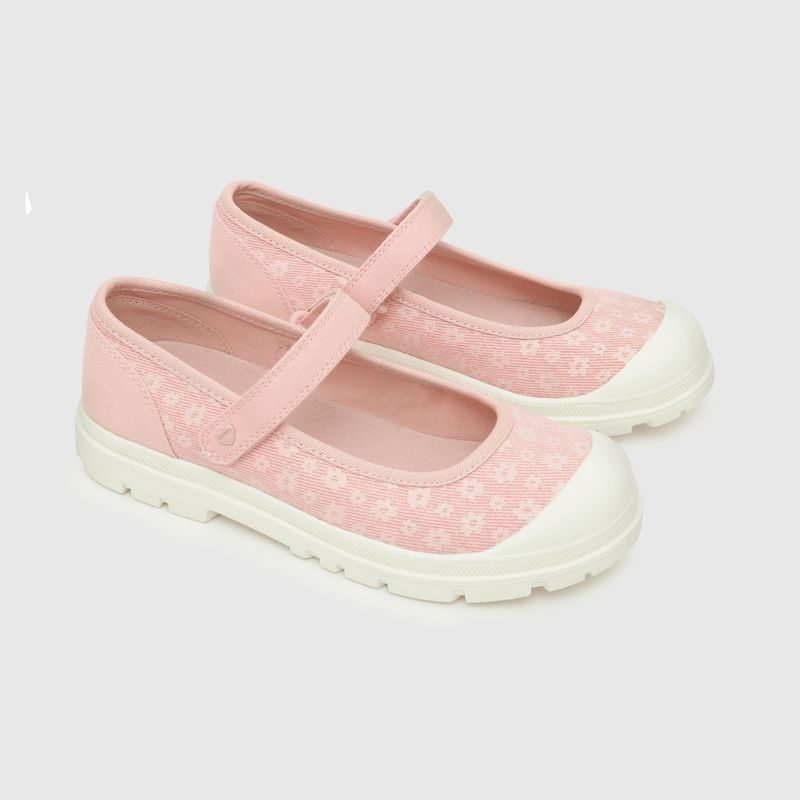 COLLOKY - Ballerina de niña estampada flores (28 a 38) Rosa 32