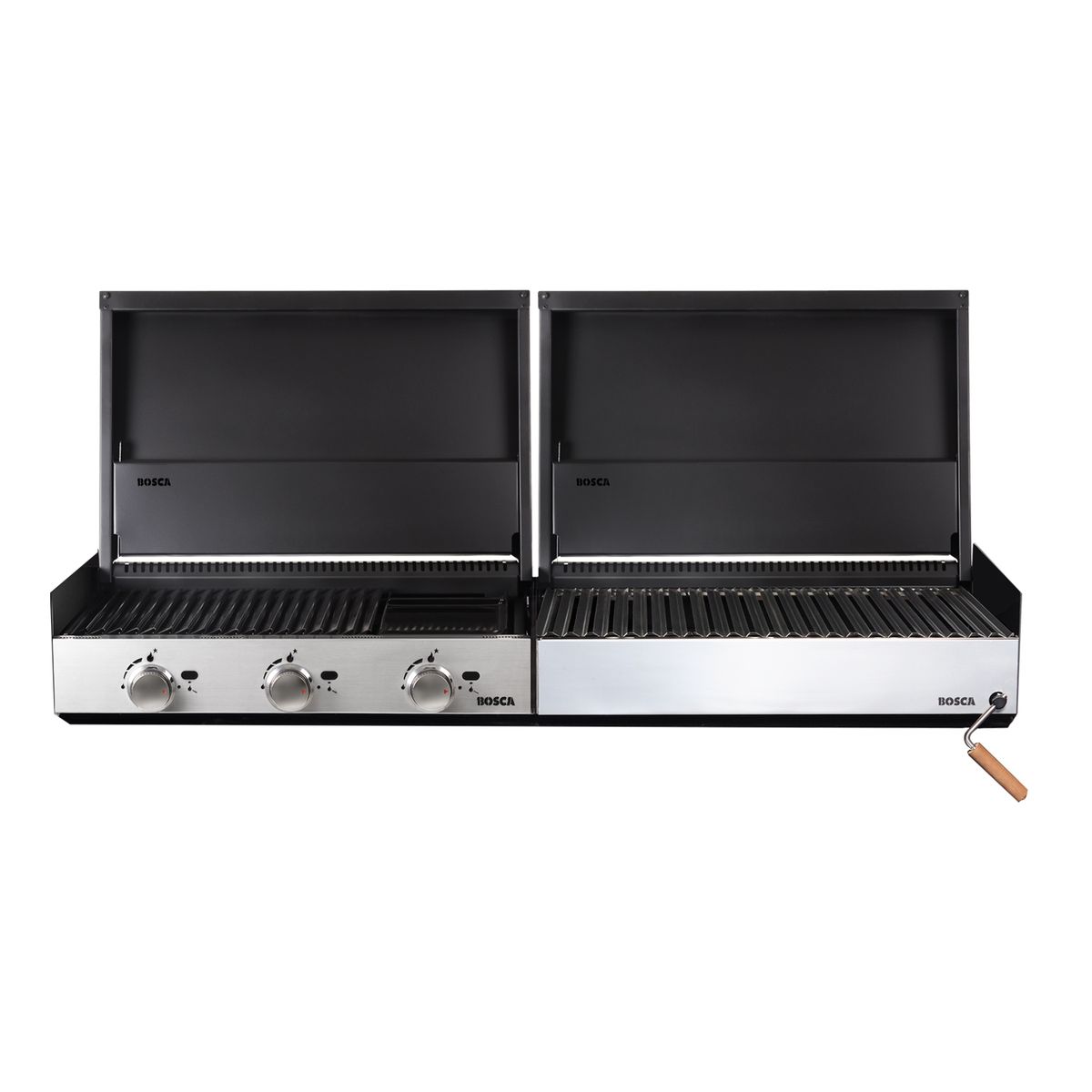 BOSCA - Pack para Quincho Block Gas 750 + Block Carbón 750