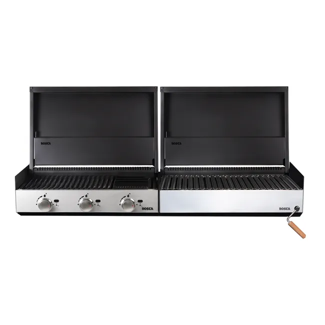 BOSCA - Pack para Quincho Block Gas 750 + Block Carbón 750