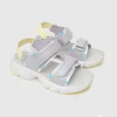 COLLOKY - Sandalia de niña doble ajuste (28 a 38) Blanco 34