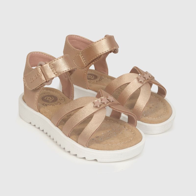 COLLOKY - Sandalia de niña (21 a 27) Rosa 22