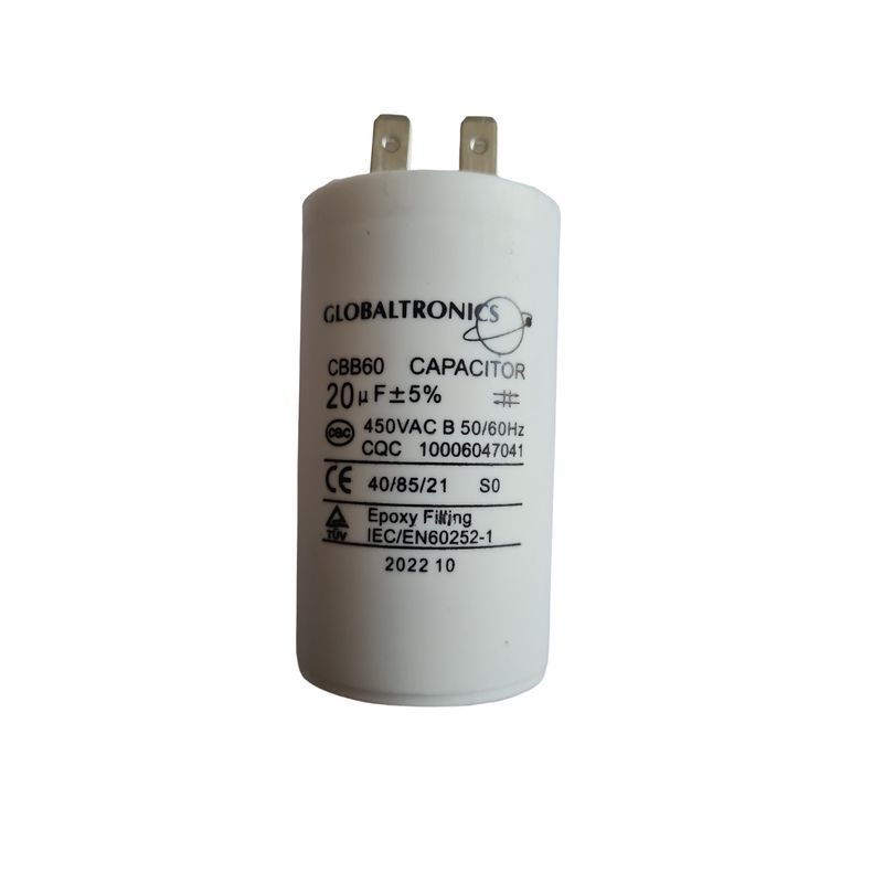 GENERICO - CONDENSADOR PERMANENTE 20uF 450VAC 50-60Hz