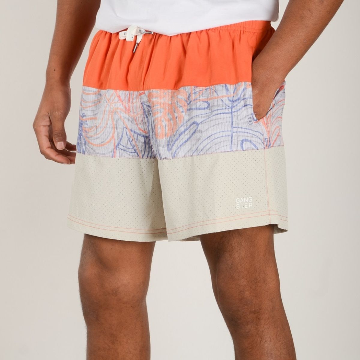 GANGSTER - Niño Traje De Baño Orange Glit Naranjo Gangster