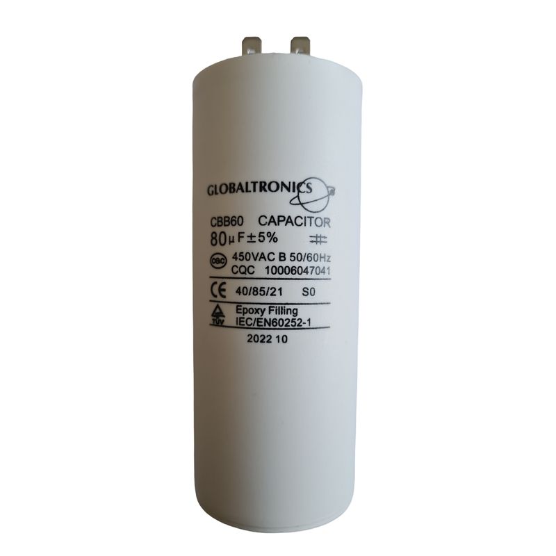 GENERICO - CONDENSADOR PERMANENTE 80uF 450VAC 50-60Hz