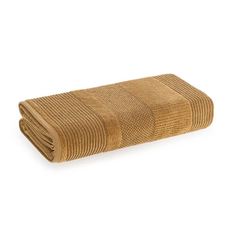 KARSTEN - Sábana de baño Karsten Realce 440gr 86 x 150 cm Avellana