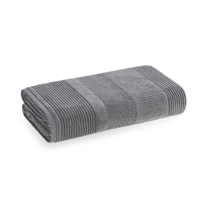KARSTEN - Sábana de baño Karsten Realce 440gr 86 x 150 cm Gris