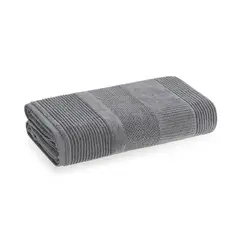 KARSTEN - Sábana de baño Realce 440gr 86 x 150 cm Gris