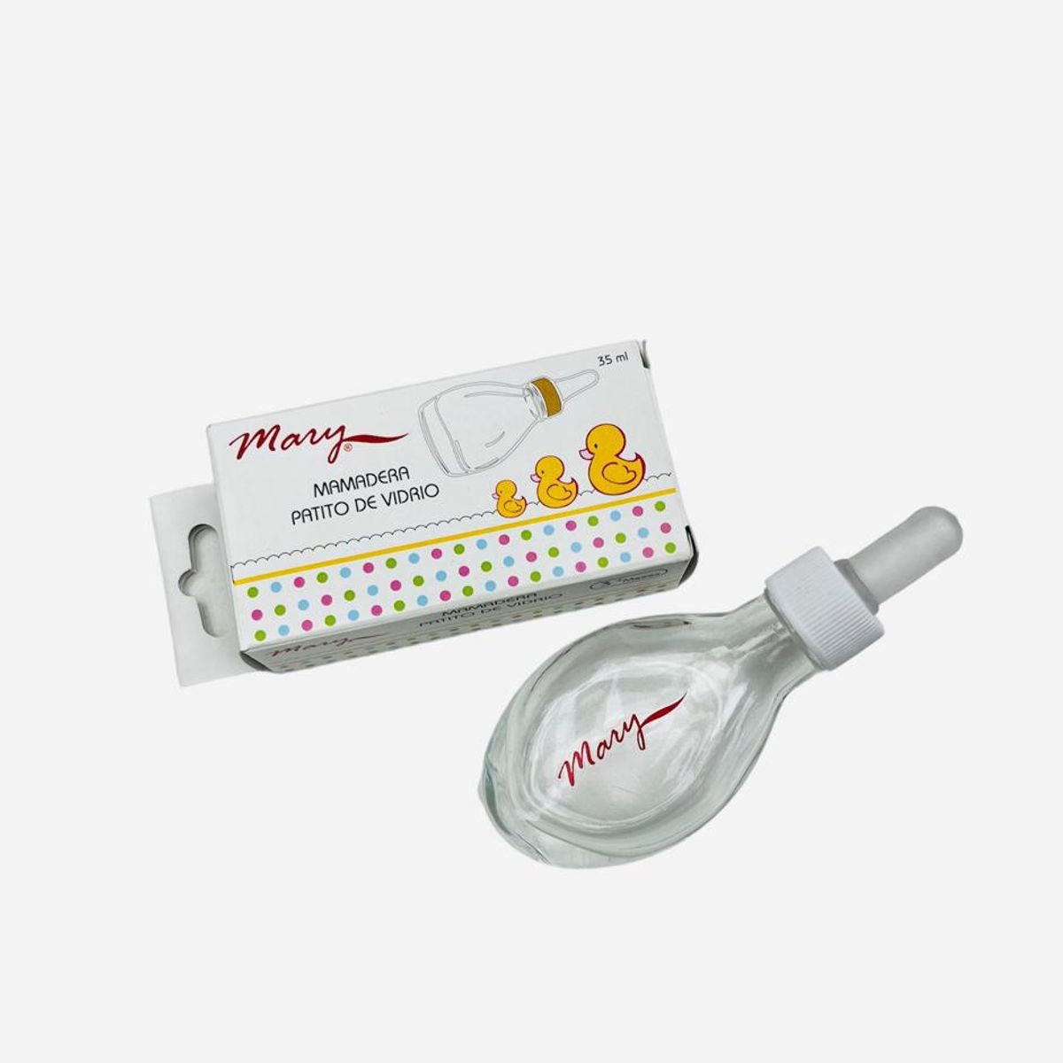 GENERICO - Mamadera patito de vidrio 35ml