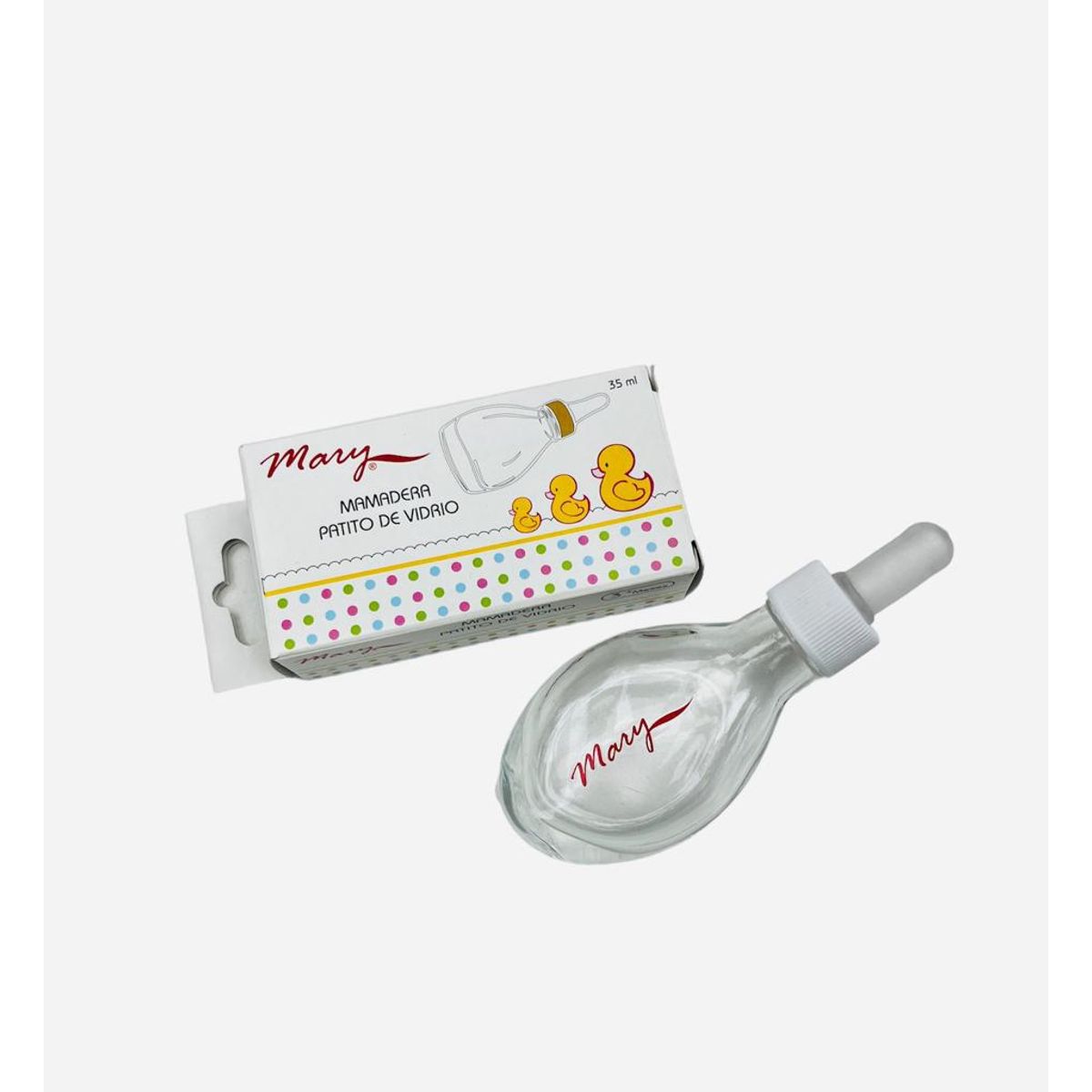GENERICO - Mamadera patito de vidrio 35ml