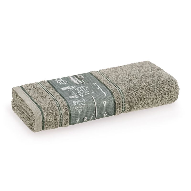 KARSTEN - Toalla de baño Karsten Militar Verde