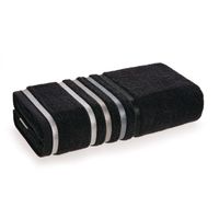 Toalla de mano 100% algodón 500gr 48 x 80 cm Negra/Gris