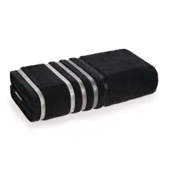 KARSTEN - Toalla de mano Lumina 500gr 48 x 80 cm Negra/Gris