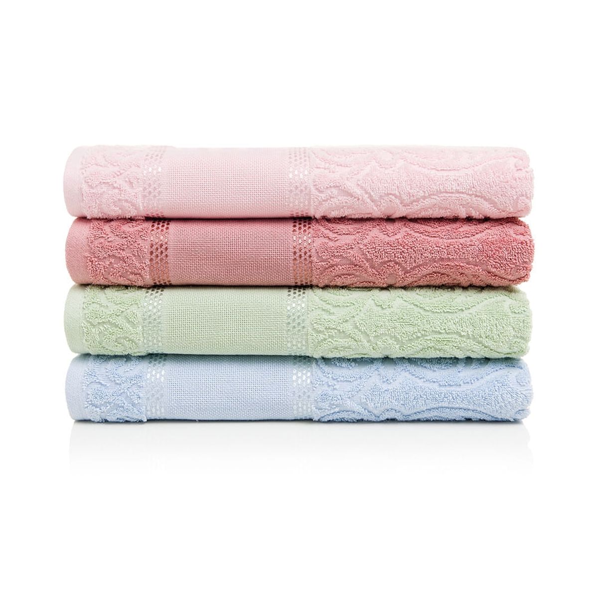 KARSTEN - Toalla de visita para bordar Karsten Melina II Rosa