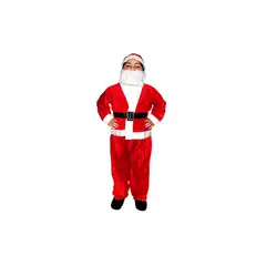 TODODISFRACESCHILE - Disfraz Viejo Pascuero traje Niño Talla 10 a 12 años
