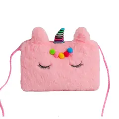 GENERICO - Cartera linda suave de unicornio 20 cm para niña