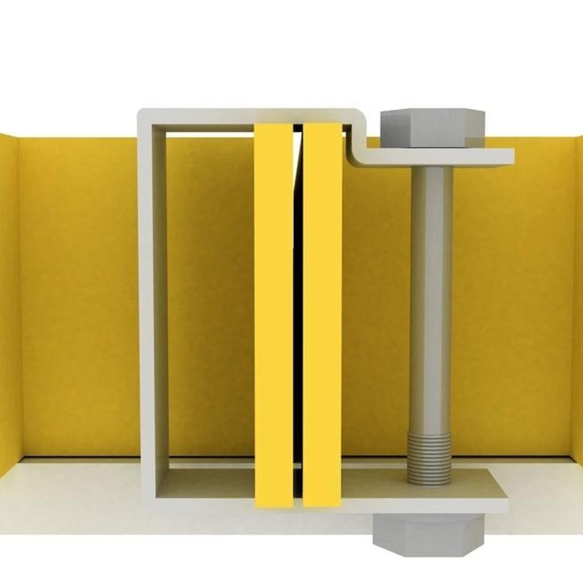 DVP - Fijación Parrilla Frp Tipo C Metálica Dvp