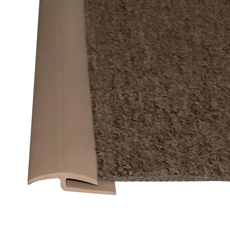 DVP - Cubrejunta Alfombra Tipo J Beige 35x2 mm 1 mt 10 un DVP DVP