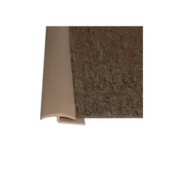 DVP - Cubrejunta Alfombra Tipo J Beige 35x2 mm 1 mt 10 un