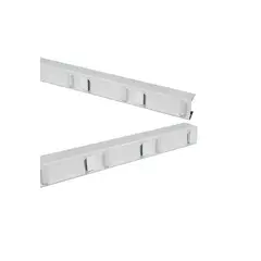DVP - Perfil Soporte Quiebravista PVC Blanco 2,5 mts
