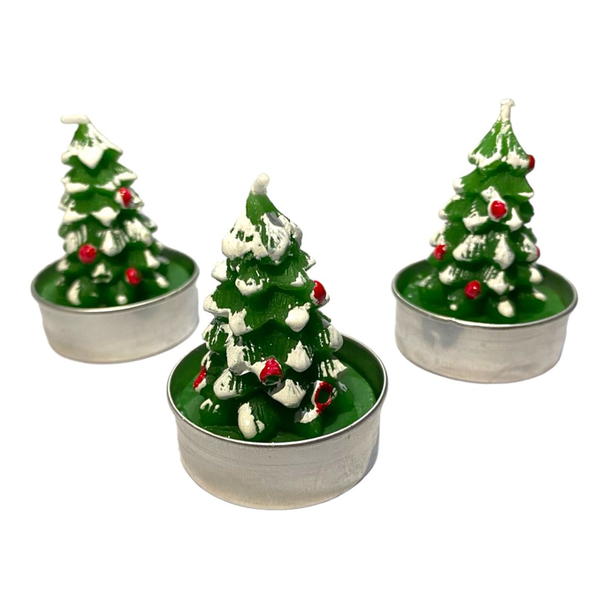 GENERICO - 3 velas navideñas adornos navideños arbol de navidad