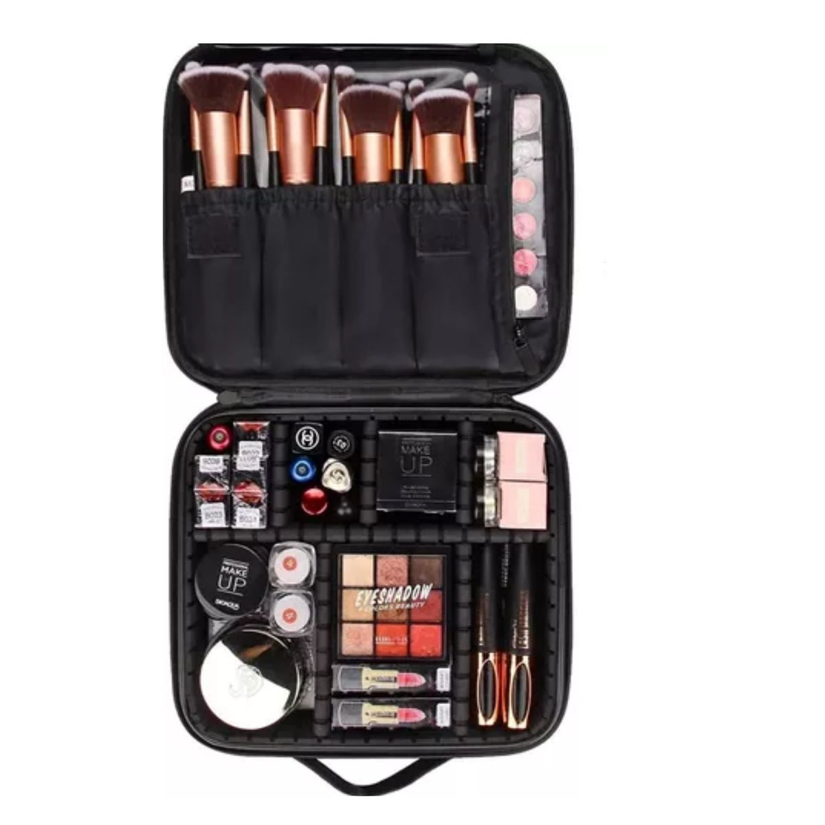 GENERICO - Maleta para Maquillaje de mano Portátil color Negra
