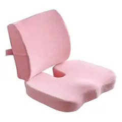 KUANGYE - Cojin Lumbar Ergonomico Y Asiento Ergonomico Para Sillas Kit