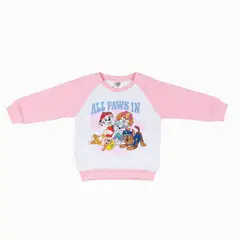 PAW PATROL - Poleron Niña Cahorros Amistad Blanco