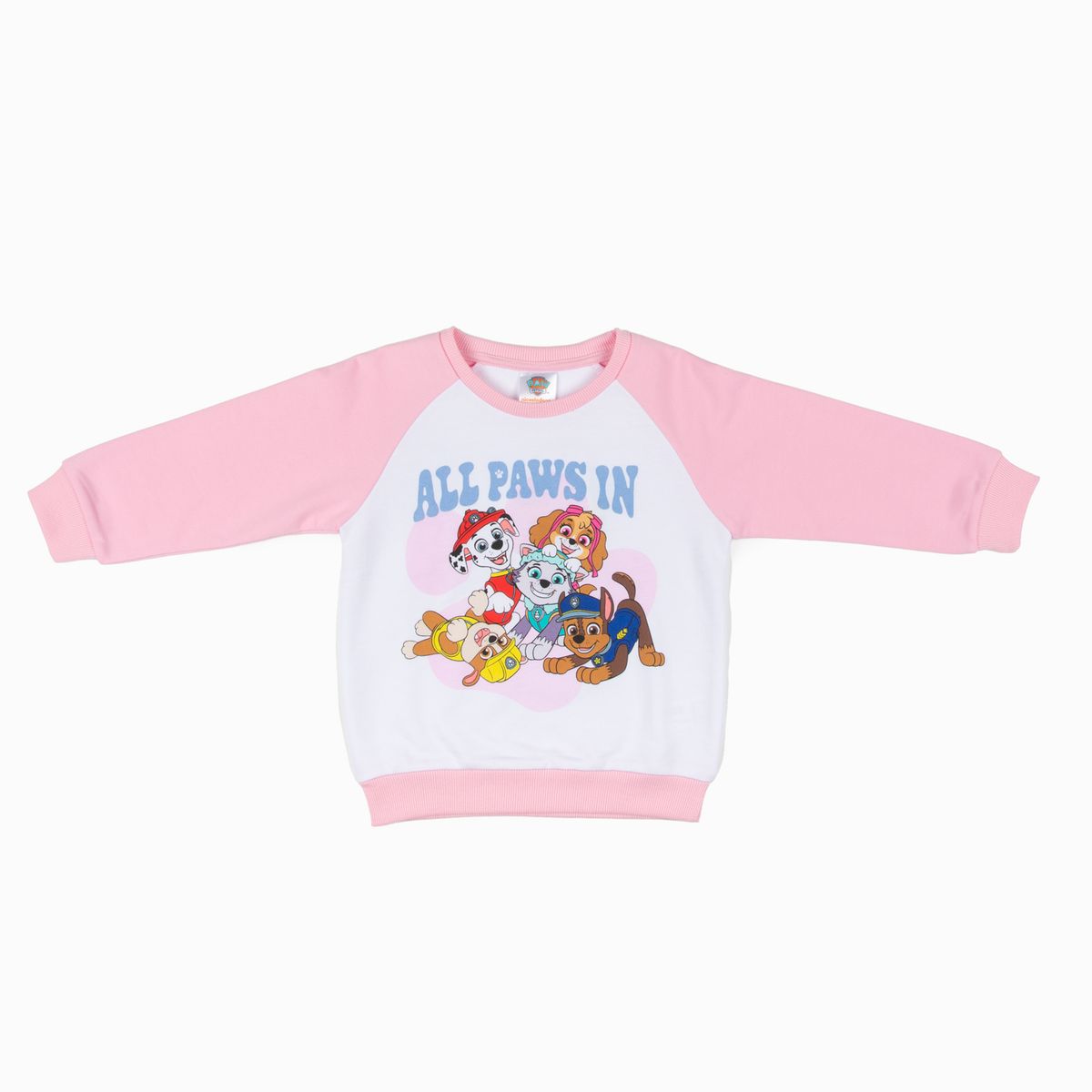 PAW PATROL - Poleron Niña Cahorros Amistad Blanco Paw Patrol