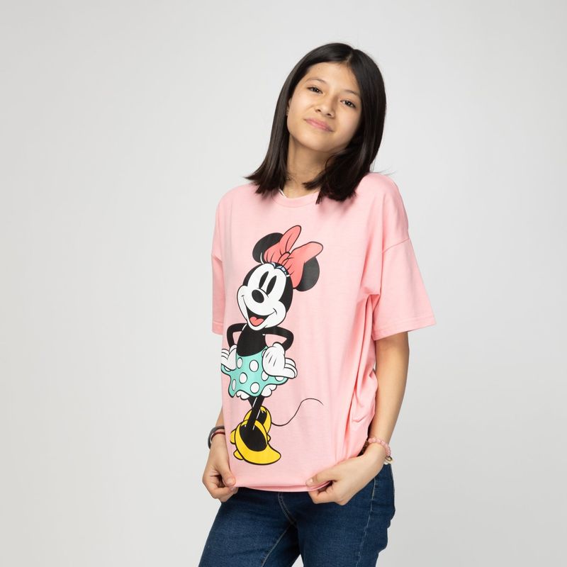 DISNEY - Polera Niña Bailando Minnie Rosa Disney