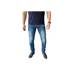 MOSAICO - Jeans Slim Fit Azul Petróleo GENERICO