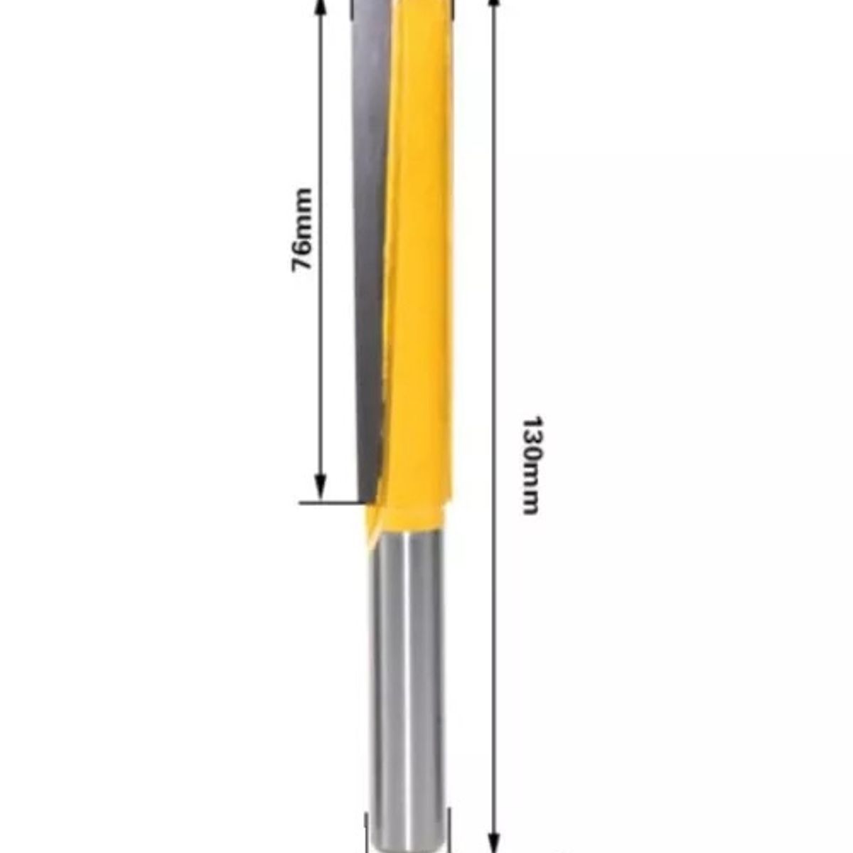 GENERICO - Fresa Madera Recta Toma ½  X 16 X 76 mm De Corte