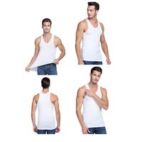 Polera Musculosa Para Hombre - Camiseta Sin Magas - 100 Algodon