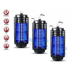 GENERICO - Pack X3 Mata Insectos Electrico Mata Moscas Electrico Lampara Uv