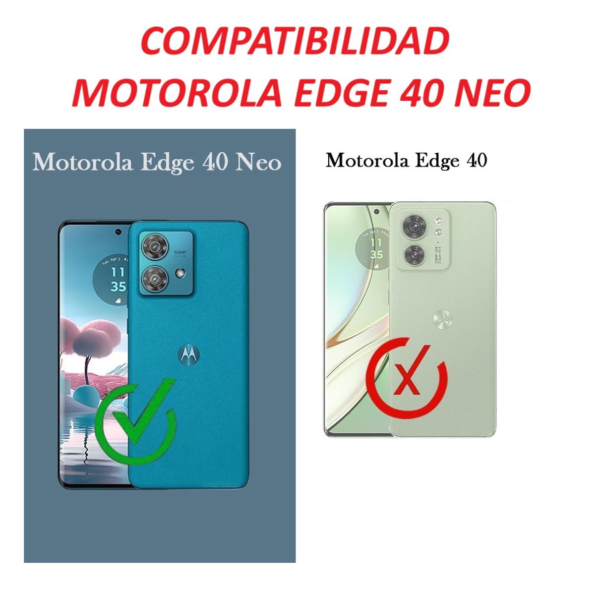 GENERICO - Carcasa Transparente Para Motorola Edge 40 Neo