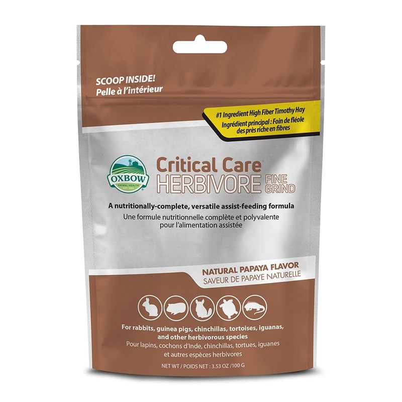 OXBOW - Critical Care Oxbow Herbivoros Fine Grind 100 Gr