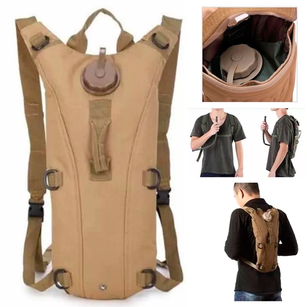 GENERICO - Mochila De Hidratación 25l Camel Back Con Bolsa Para Agua