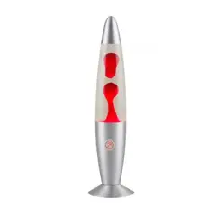GENERICO - Lampara De Lava Lampara Escritorio De Lava Rojo 40cm Decorativa