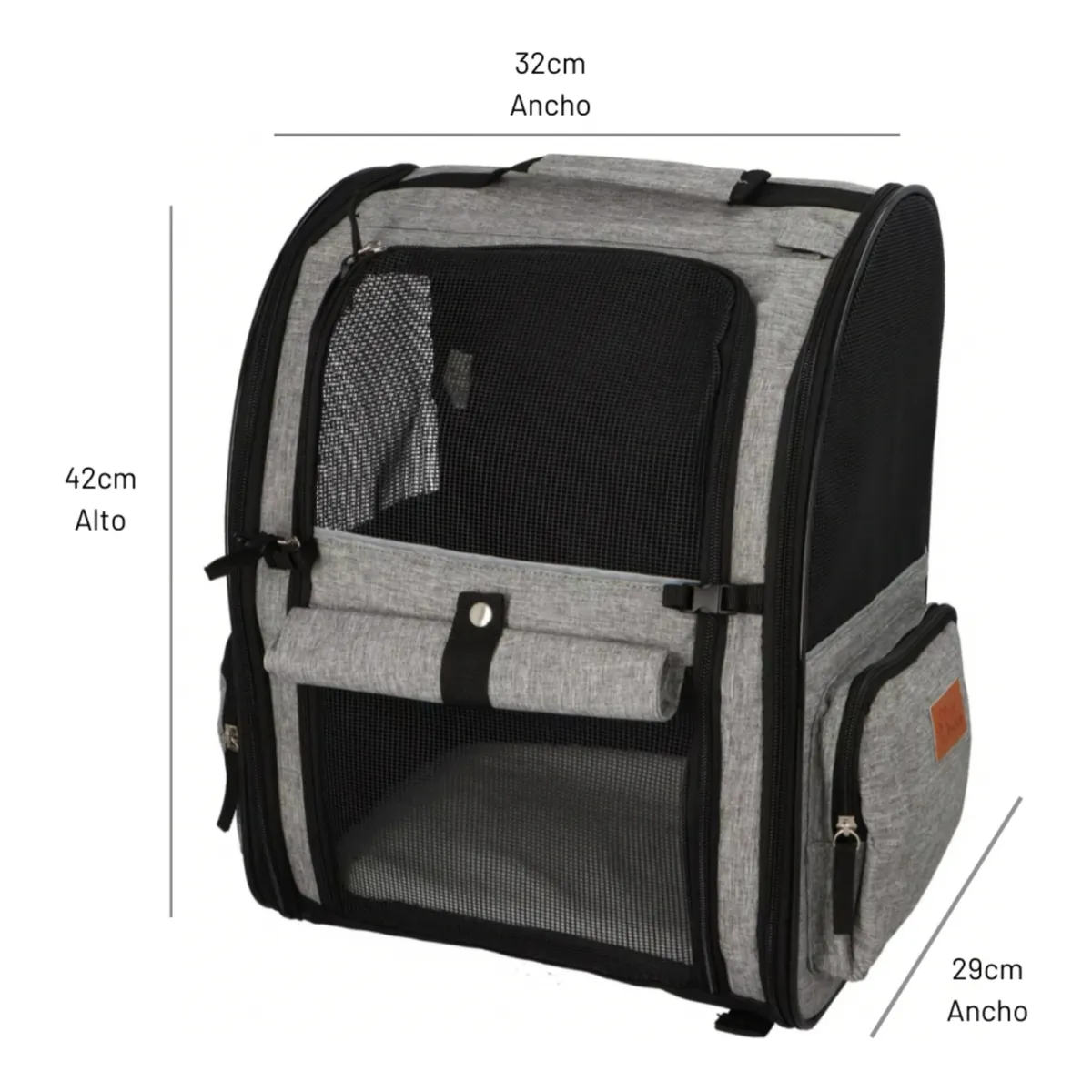 PETWOOW - Mochila Transportadora De Mascotas Lucy 32x29x42