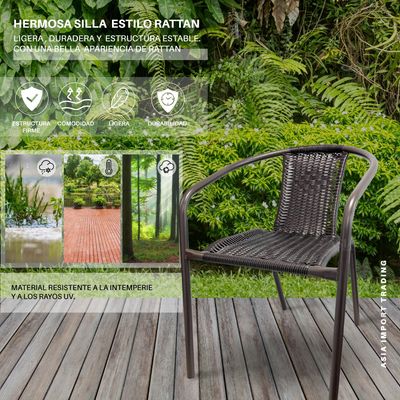 Imagen 2 del producto Silla de Terraza estilo Rattan